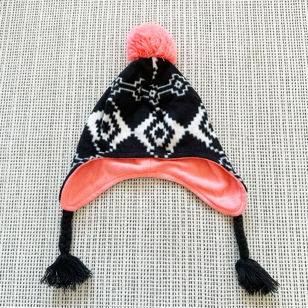 Girls Fleece Ear Flap Hat / Beanie